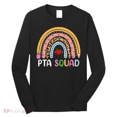 PTA Squad Leopard Rainbow Physical Therapist Assistant PTA Long Sleeve Shirt