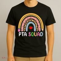PTA Squad Leopard Rainbow Physical Therapist Assistant PTA T-Shirt thumb 3