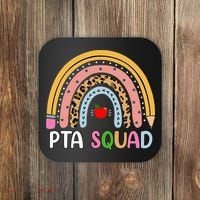 PTA Squad Leopard Rainbow Physical Therapist Assistant PTA Coaster thumb 0