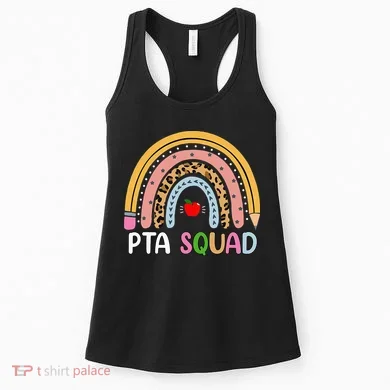 PTA Squad Leopard Rainbow Physical Therapist Assistant PTA Women's Tank Top