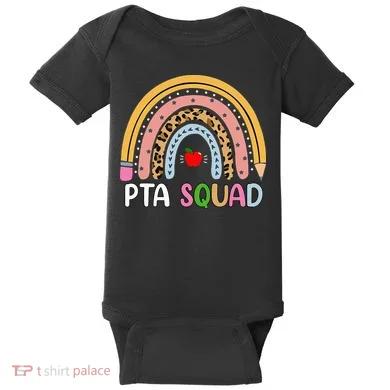 PTA Squad Leopard Rainbow Physical Therapist Assistant PTA Baby Bodysuit