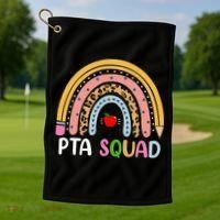 PTA Squad Leopard Rainbow Physical Therapist Assistant PTA Golf Towel thumb 1