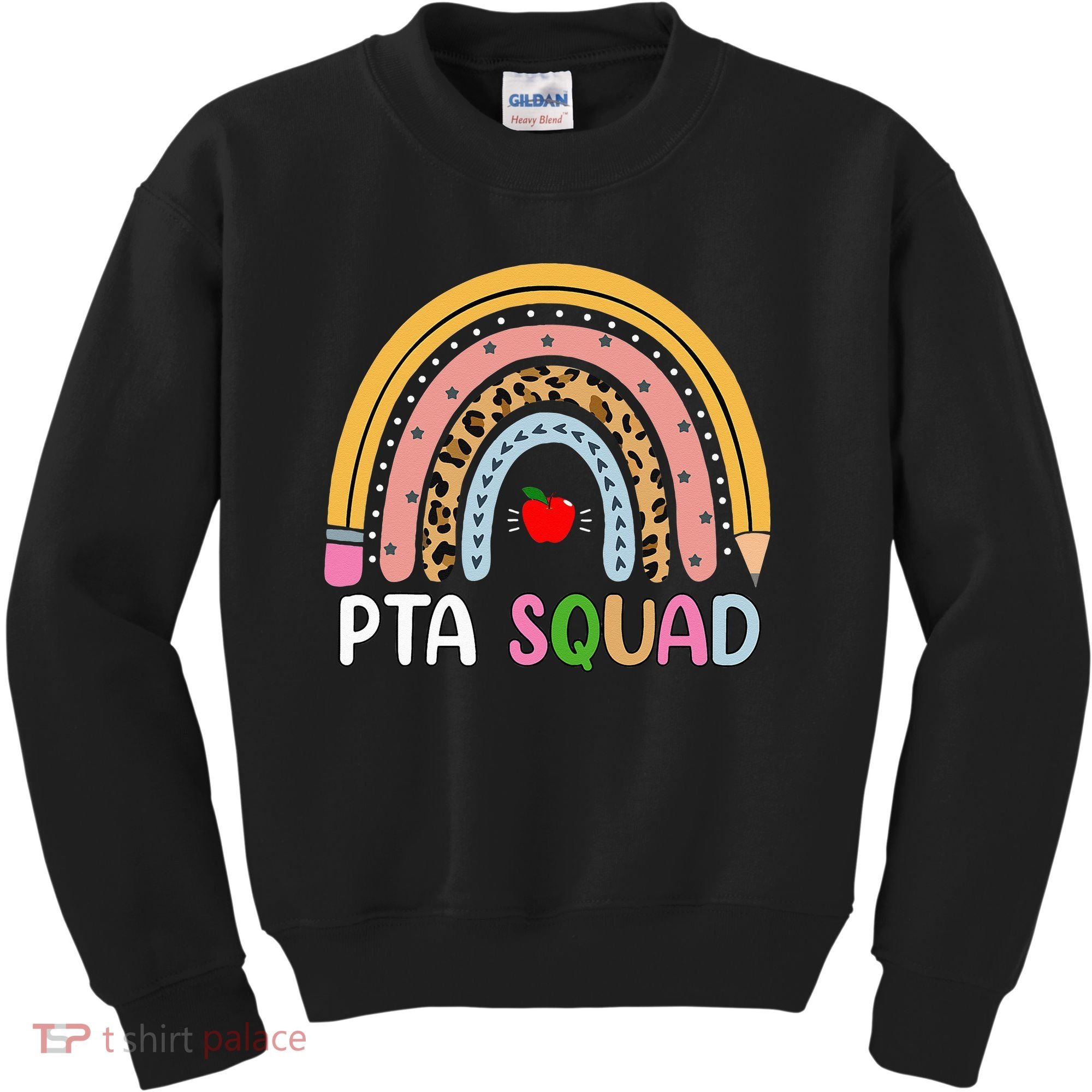PTA Squad Leopard Rainbow Physical Therapist Assistant PTA Kids Sweatshirt