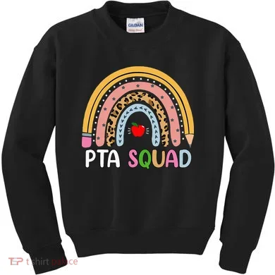 PTA Squad Leopard Rainbow Physical Therapist Assistant PTA Kids Sweatshirt