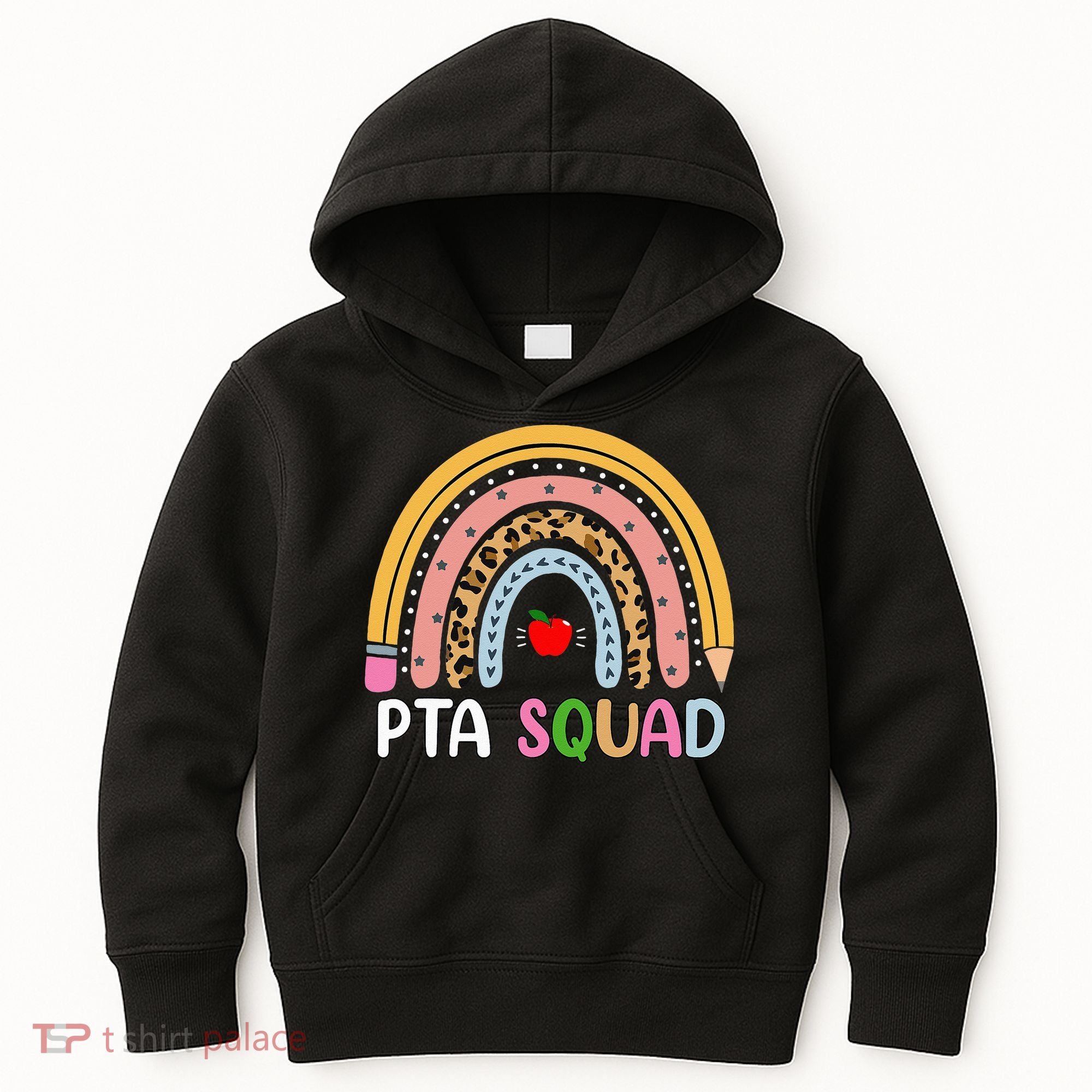 PTA Squad Leopard Rainbow Physical Therapist Assistant PTA Kids Hoodie