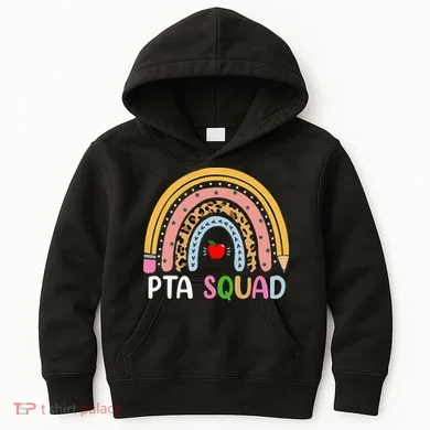PTA Squad Leopard Rainbow Physical Therapist Assistant PTA Kids Hoodie