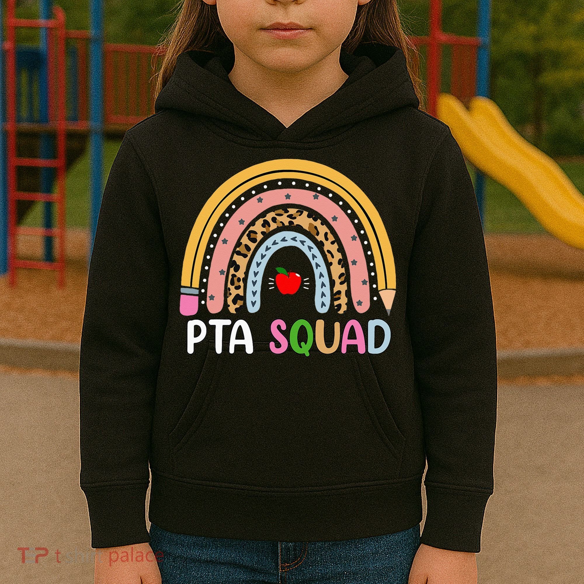 PTA Squad Leopard Rainbow Physical Therapist Assistant PTA Kids Hoodie
