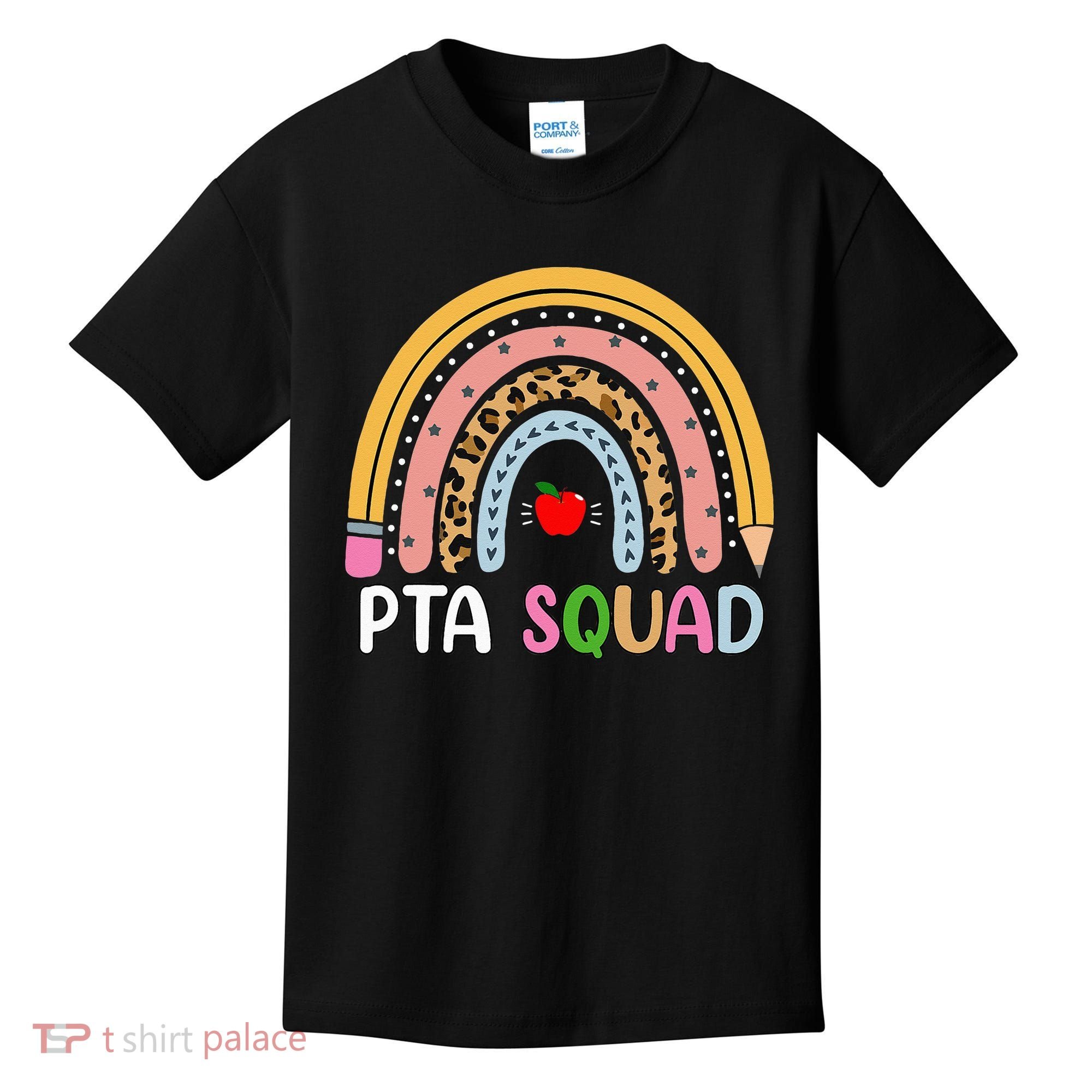 PTA Squad Leopard Rainbow Physical Therapist Assistant PTA Kids T-Shirt