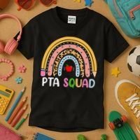 PTA Squad Leopard Rainbow Physical Therapist Assistant PTA Kids T-Shirt thumb 3