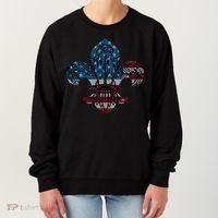 Patriotic Scout Logo Scouting Lover Us Flag Eagle Cool Gift Women's Sweatshirt thumb 0