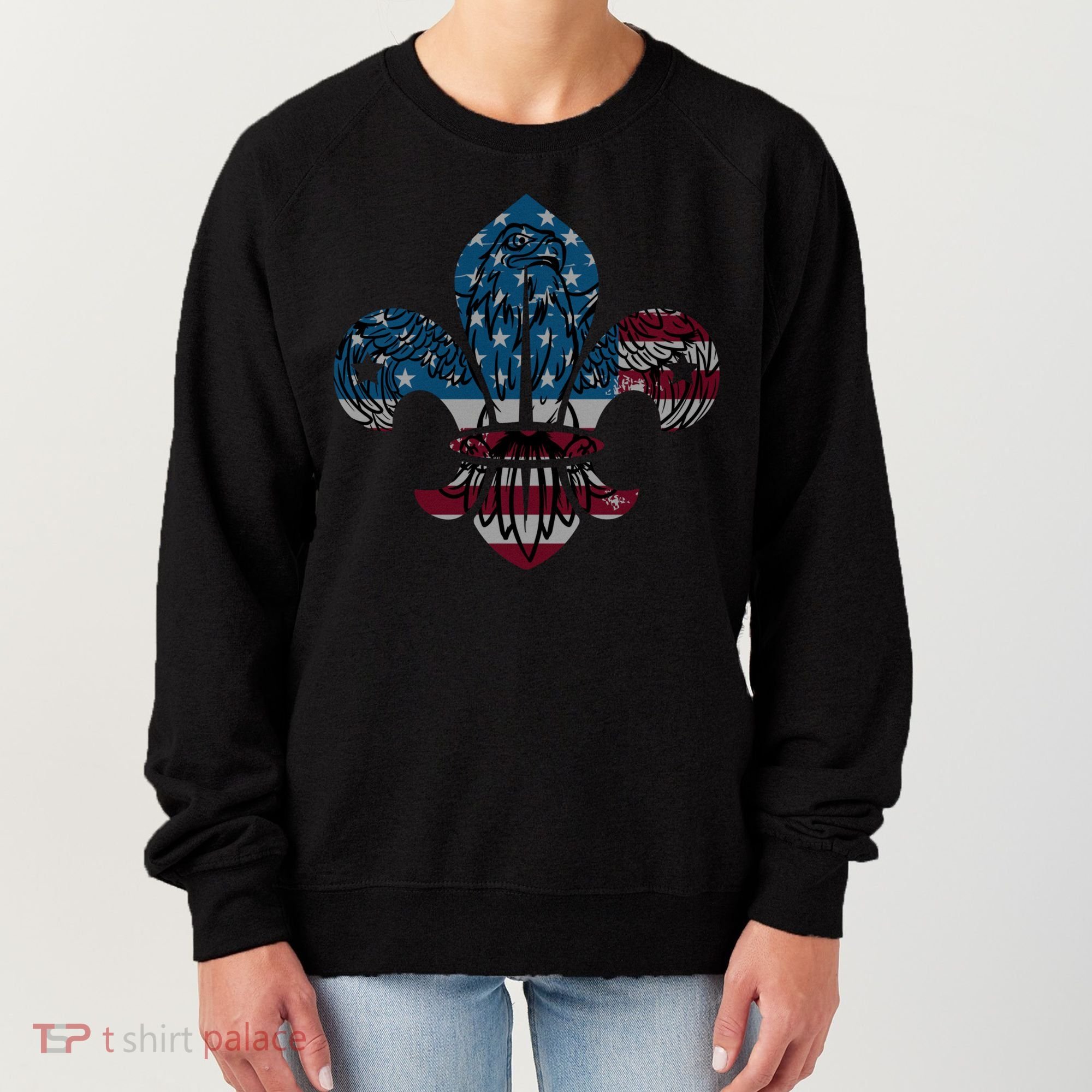 Patriotic Scout Logo Scouting Lover Us Flag Eagle Cool Gift Women's Sweatshirt