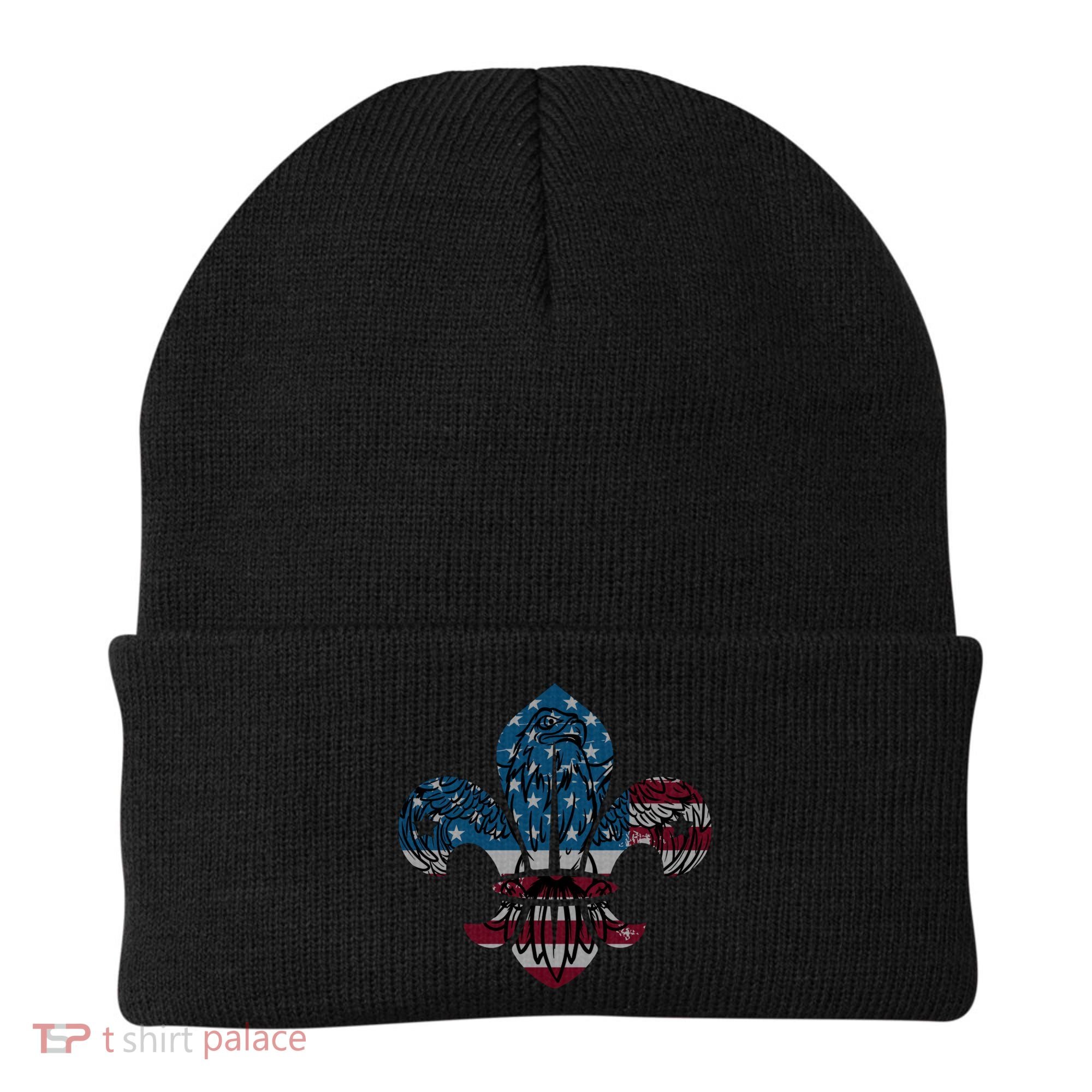 Patriotic Scout Logo Scouting Lover Us Flag Eagle Cool Gift Beanie