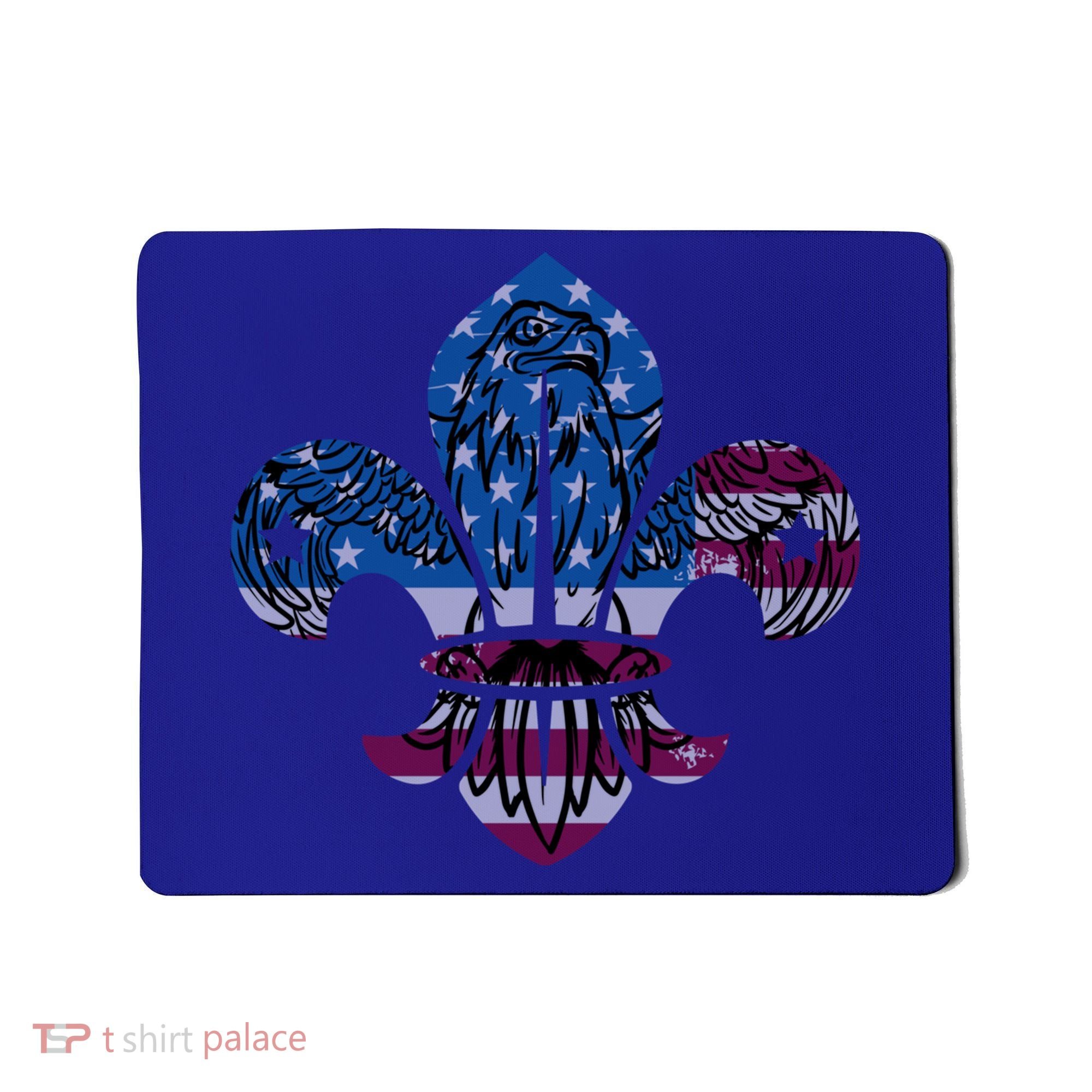 Patriotic Scout Logo Scouting Lover Us Flag Eagle Cool Gift Mousepad