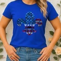 Patriotic Scout Logo Scouting Lover Us Flag Eagle Cool Gift Women's T-Shirt thumb 2