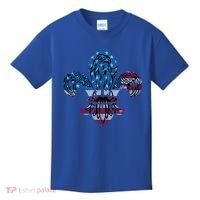 Patriotic Scout Logo Scouting Lover Us Flag Eagle Cool Gift Kids T-Shirt thumb 0