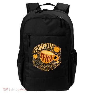 Pumpkin Spice Latte Emblem Sign Backpack