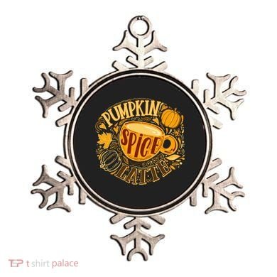 Pumpkin Spice Latte Emblem Sign Ornament