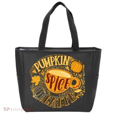 Pumpkin Spice Latte Emblem Sign Tote Bag