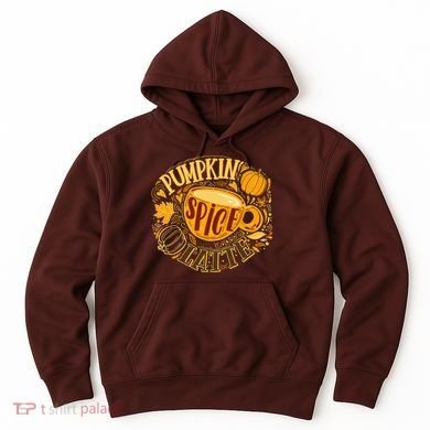 Pumpkin Spice Latte Emblem Sign Hoodie