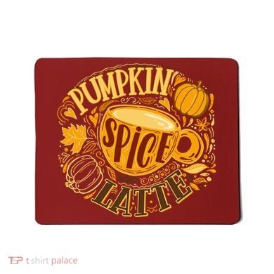 Pumpkin Spice Latte Emblem Sign Mousepad