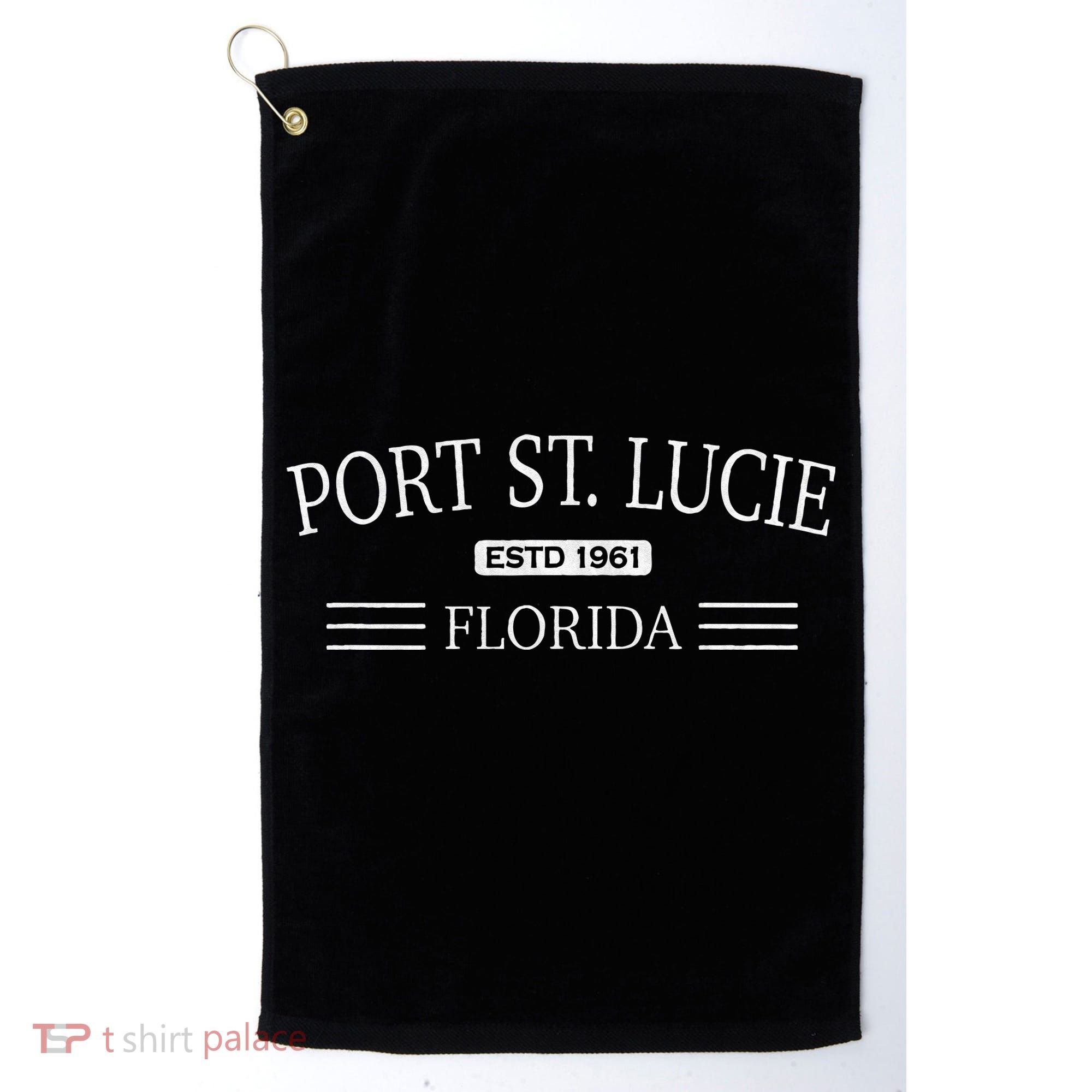 Port St Lucie Florida FL Golf Towel