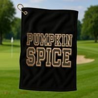 Pumpkin Spice Lover Fall Golf Towel thumb 1