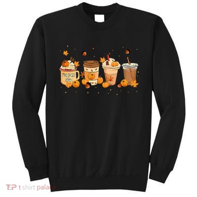 Pumpkin Spice Latte Coffee Thanksgiving Fall Season Drinks Sweatshirt