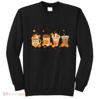 Pumpkin Spice Latte Coffee Thanksgiving Fall Season Drinks Sweatshirt thumb 0