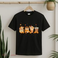 Pumpkin Spice Latte Coffee Thanksgiving Fall Season Drinks T-Shirt thumb 2