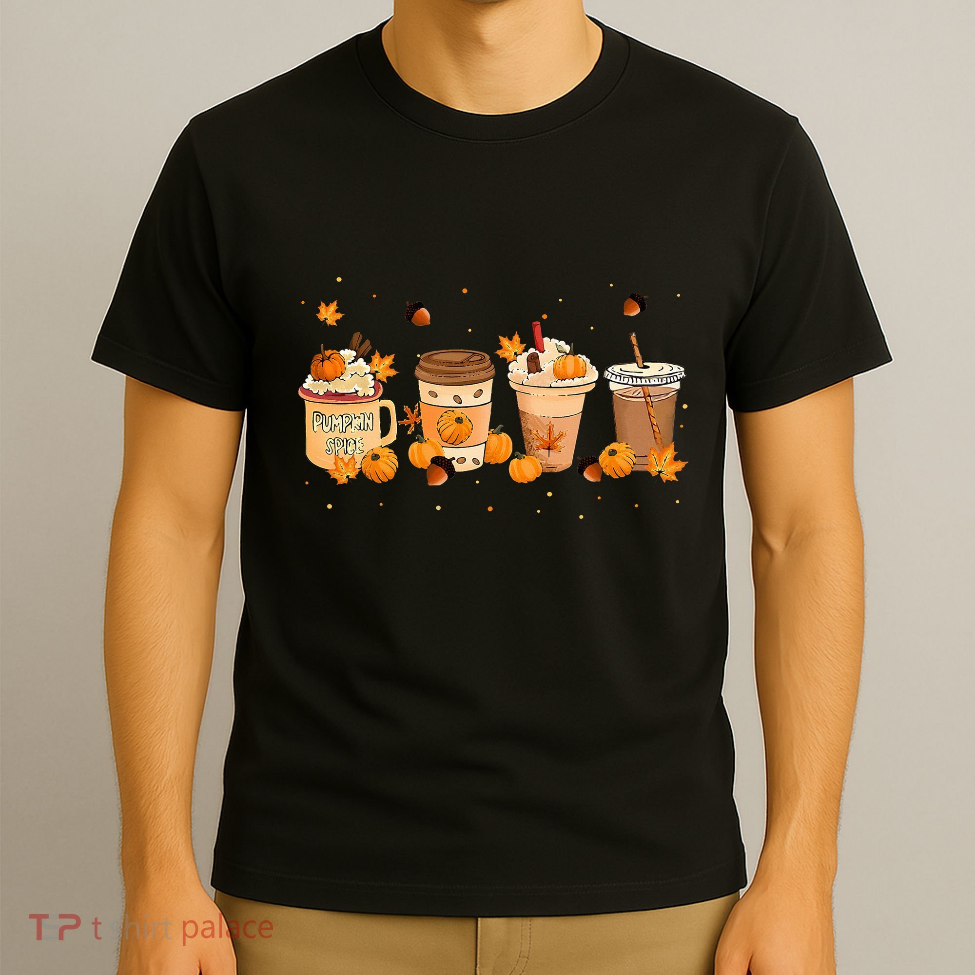 Pumpkin Spice Latte Coffee Thanksgiving Fall Season Drinks T-Shirt