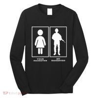 Proud Soldier Mom Dad Your Daughter My Daughter Military Long Sleeve Shirt thumb 0
