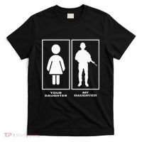 Proud Soldier Mom Dad Your Daughter My Daughter Military T-Shirt thumb 0