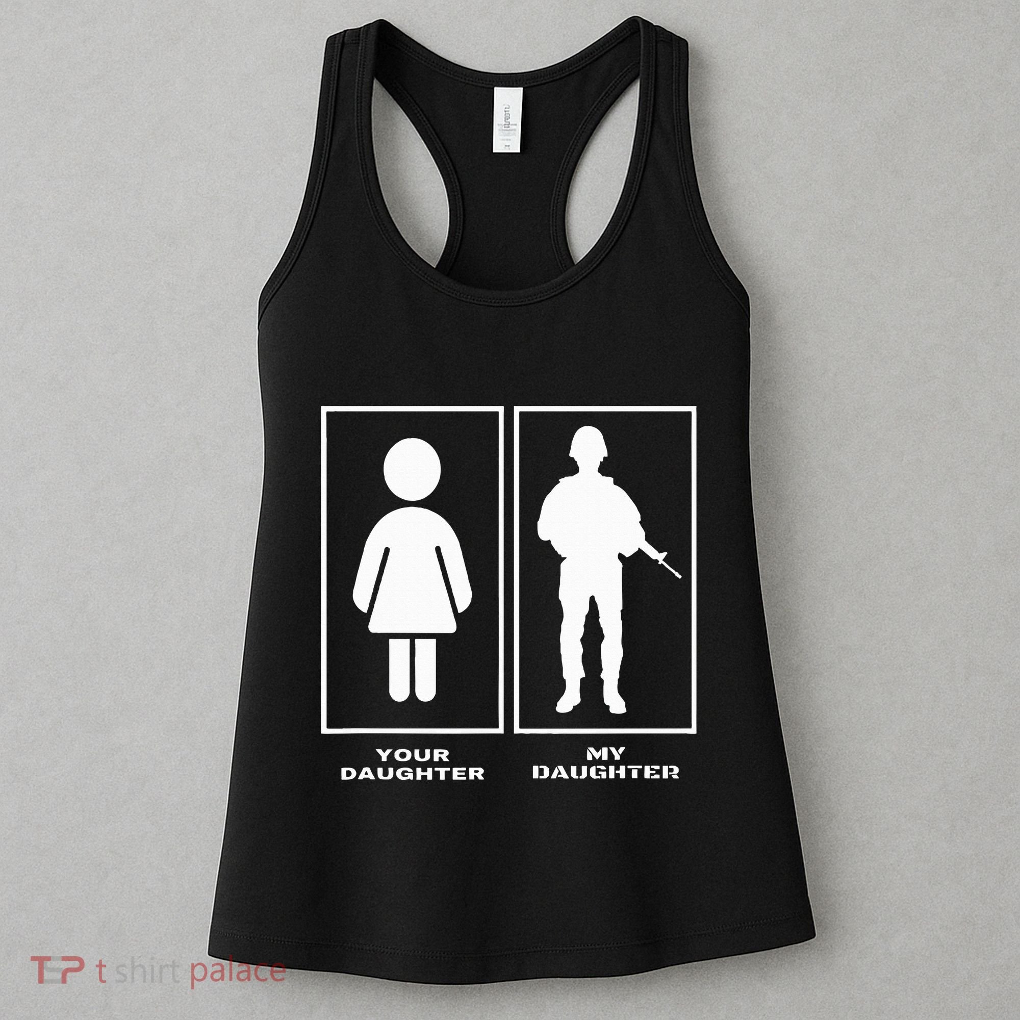 Proud Soldier Mom Dad Your Daughter My Daughter Military Women's Tank Top