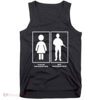 Proud Soldier Mom Dad Your Daughter My Daughter Military Tank Top thumb 0