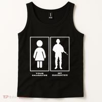 Proud Soldier Mom Dad Your Daughter My Daughter Military Tank Top thumb 2