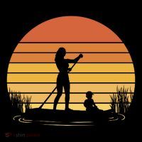 Paddle Surf Mother And Child Sunset Coffee Mug thumb 5