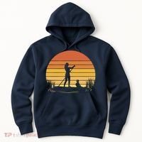 Paddle Surf Mother And Child Sunset Hoodie thumb 0