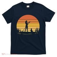 Paddle Surf Mother And Child Sunset T-Shirt thumb 0