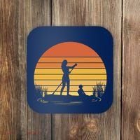 Paddle Surf Mother And Child Sunset Coaster thumb 0