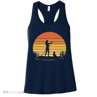 Paddle Surf Mother And Child Sunset Women's Tank Top