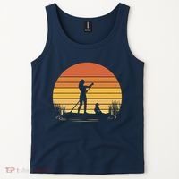 Paddle Surf Mother And Child Sunset Tank Top thumb 2