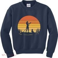 Paddle Surf Mother And Child Sunset Kids Sweatshirt thumb 0
