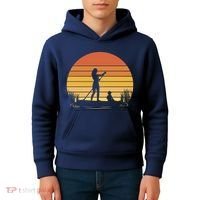 Paddle Surf Mother And Child Sunset Kids Hoodie thumb 4