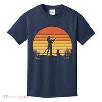 Paddle Surf Mother And Child Sunset Kids T-Shirt thumb 0