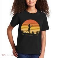 Paddle Surf Mother And Child Sunset Kids T-Shirt thumb 2