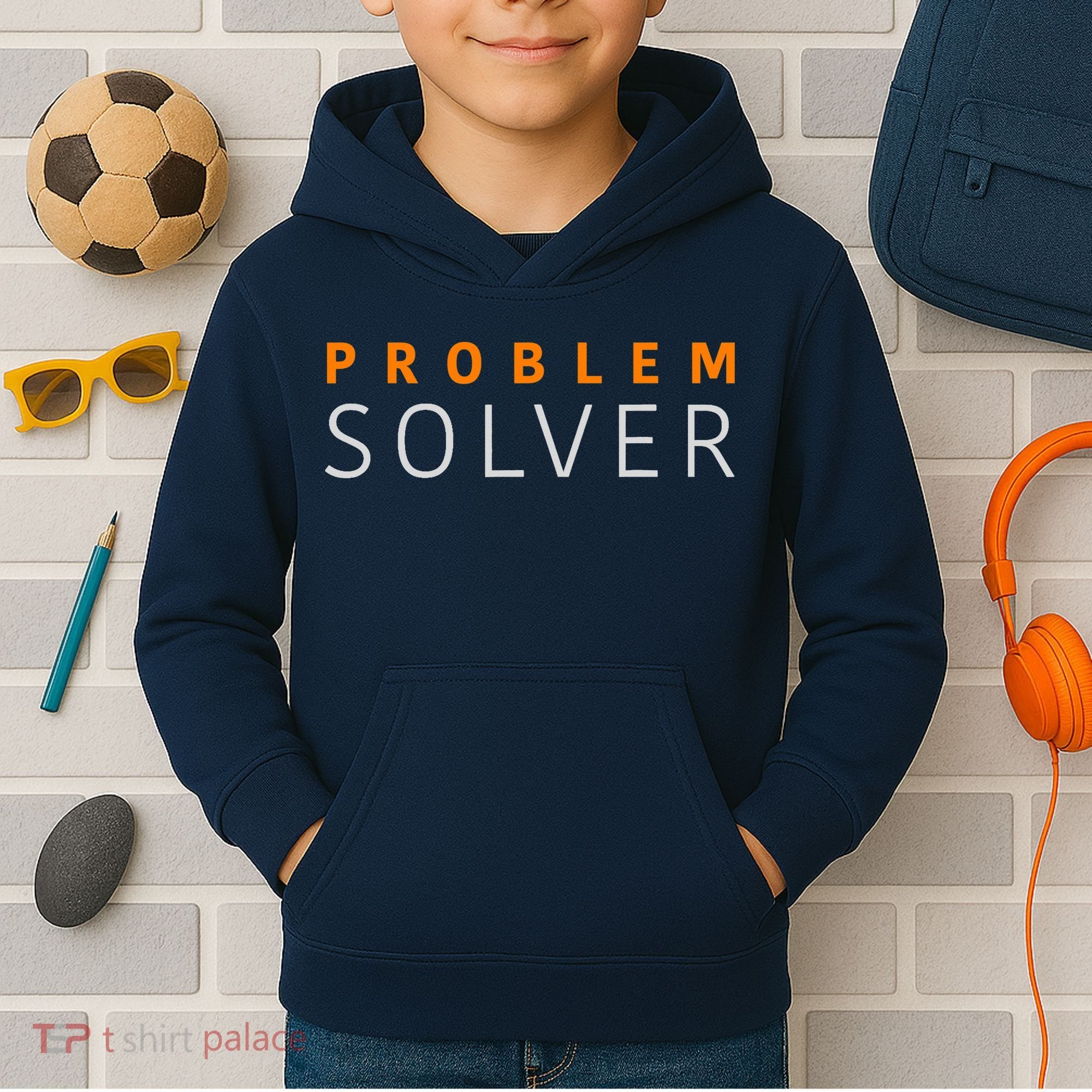 Problem SOLVER Mood Top Confident Positive Attitude Quote Kids Hoodie
