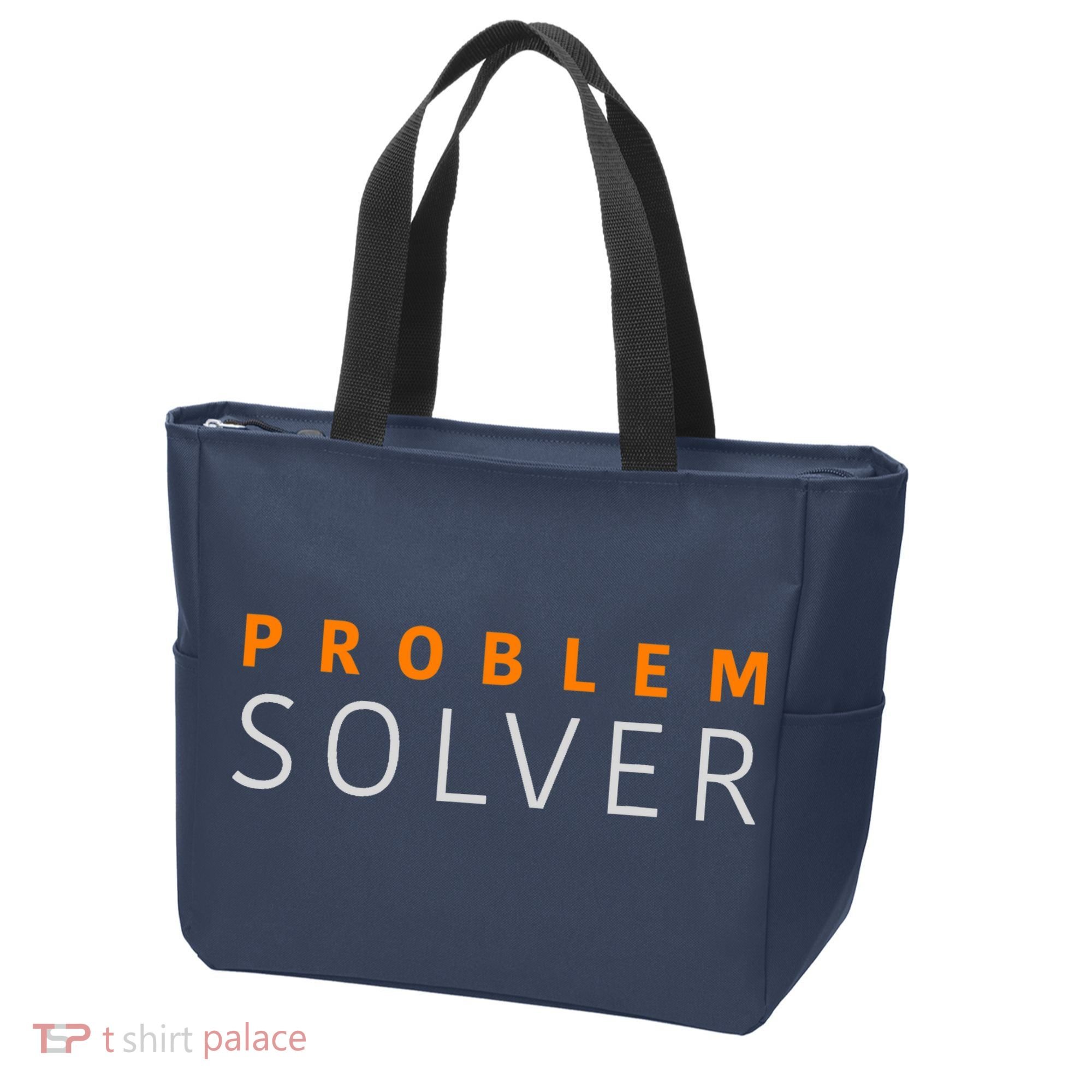 Problem SOLVER Mood Top Confident Positive Attitude Quote Tote Bag