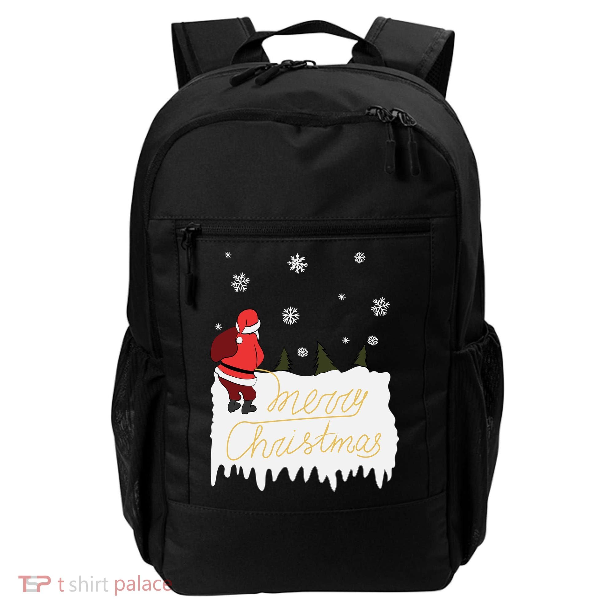 Peeing Santa Merry Christmas Ugly Christmas Xmas Funny Gift Backpack