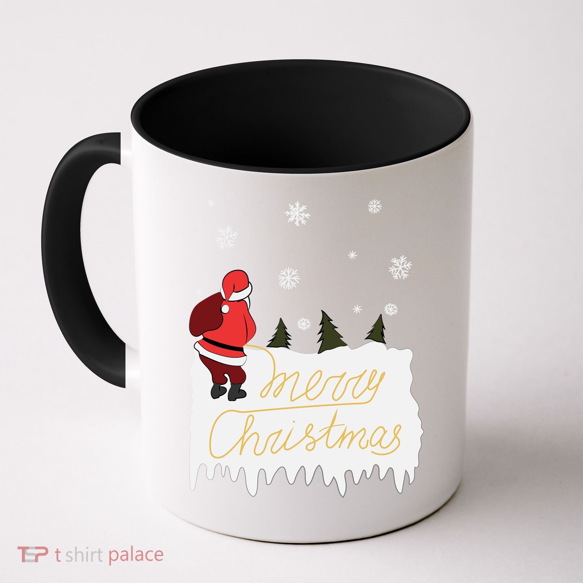 Peeing Santa Merry Christmas Ugly Christmas Xmas Funny Gift Coffee Mug