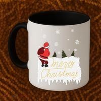 Peeing Santa Merry Christmas Ugly Christmas Xmas Funny Gift Coffee Mug thumb 2